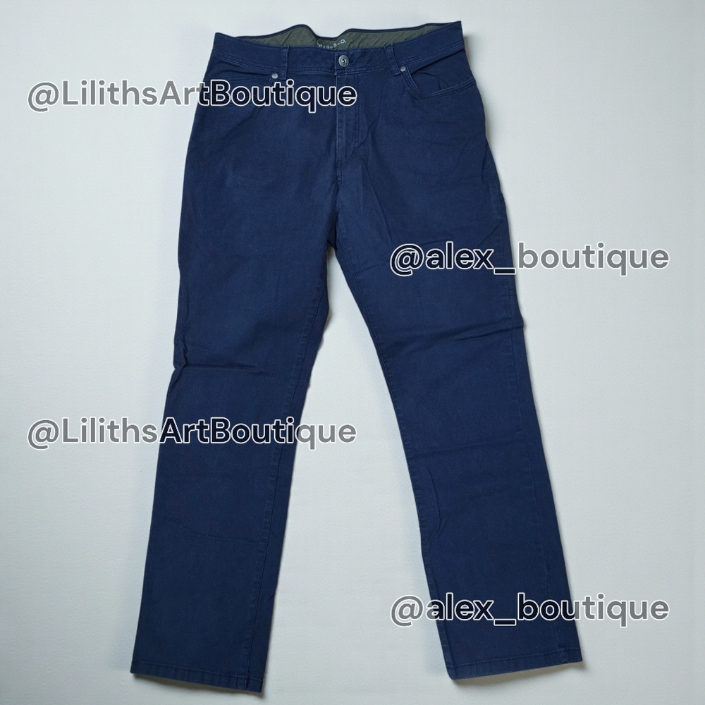 G.H. Bass & Co Navy Utility Carpenter Straight Fit Pants 36x32 (D012)